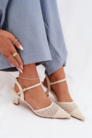 Sandalai su kulnu model 225215 Step in style