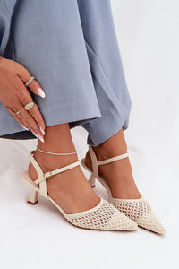 Sandalai su kulnu model 225215 Step in style