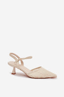 Sandalai su kulnu model 225215 Step in style