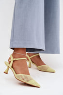 Sandalai su kulnu model 225216 Step in style