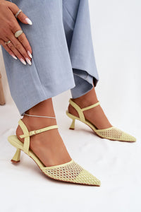 Sandalai su kulnu model 225216 Step in style
