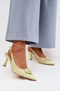 Sandalai su kulnu model 225218 Step in style