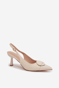 Sandalai su kulnu model 225219 Step in style