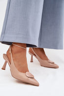 Sandalai su kulnu model 225220 Step in style