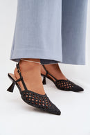 Sandalai su kulnu model 225221 Step in style