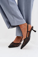 Sandalai su kulnu model 225221 Step in style
