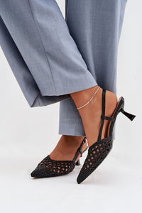 Sandalai su kulnu model 225221 Step in style
