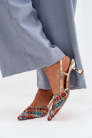 Sandalai su kulnu model 225222 Step in style