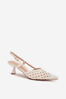 Sandalai su kulnu model 225223 Step in style