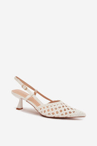 Sandalai su kulnu model 225223 Step in style
