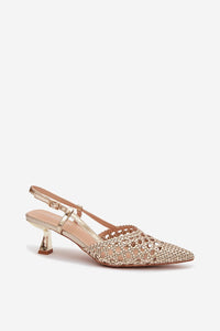 Sandalai su kulnu model 225224 Step in style