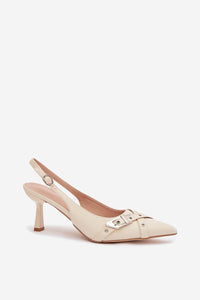 Sandalai su kulnu model 225228 Step in style