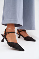 Sandalai su kulnu model 225214 Step in style