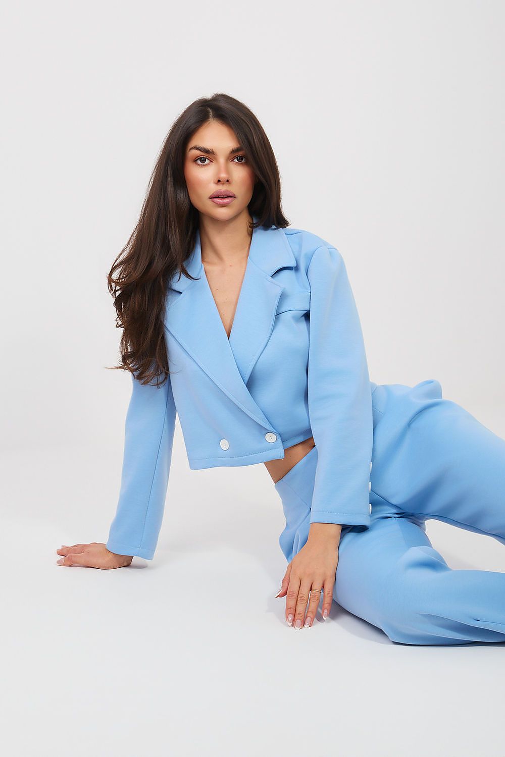 Moteriškas verslo komplektas su švarkeliu