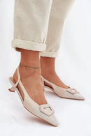 Sandalai su kulnu model 225625 Step in style