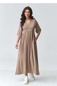 Dieninė suknelė model 225633 Makadamia