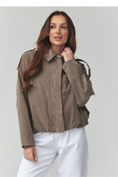  Štrikinė striukė model 225690 Makadamia 