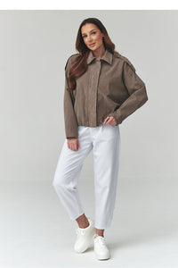  Štrikinė striukė model 225690 Makadamia 