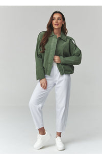  Štrikinė striukė model 225691 Makadamia 