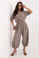  Kordėtinės kelnės model 226227 Italy Moda 
