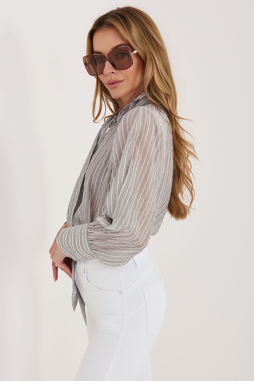  Marškiniai ilgomis rankovėmis model 226442 Italy Moda 