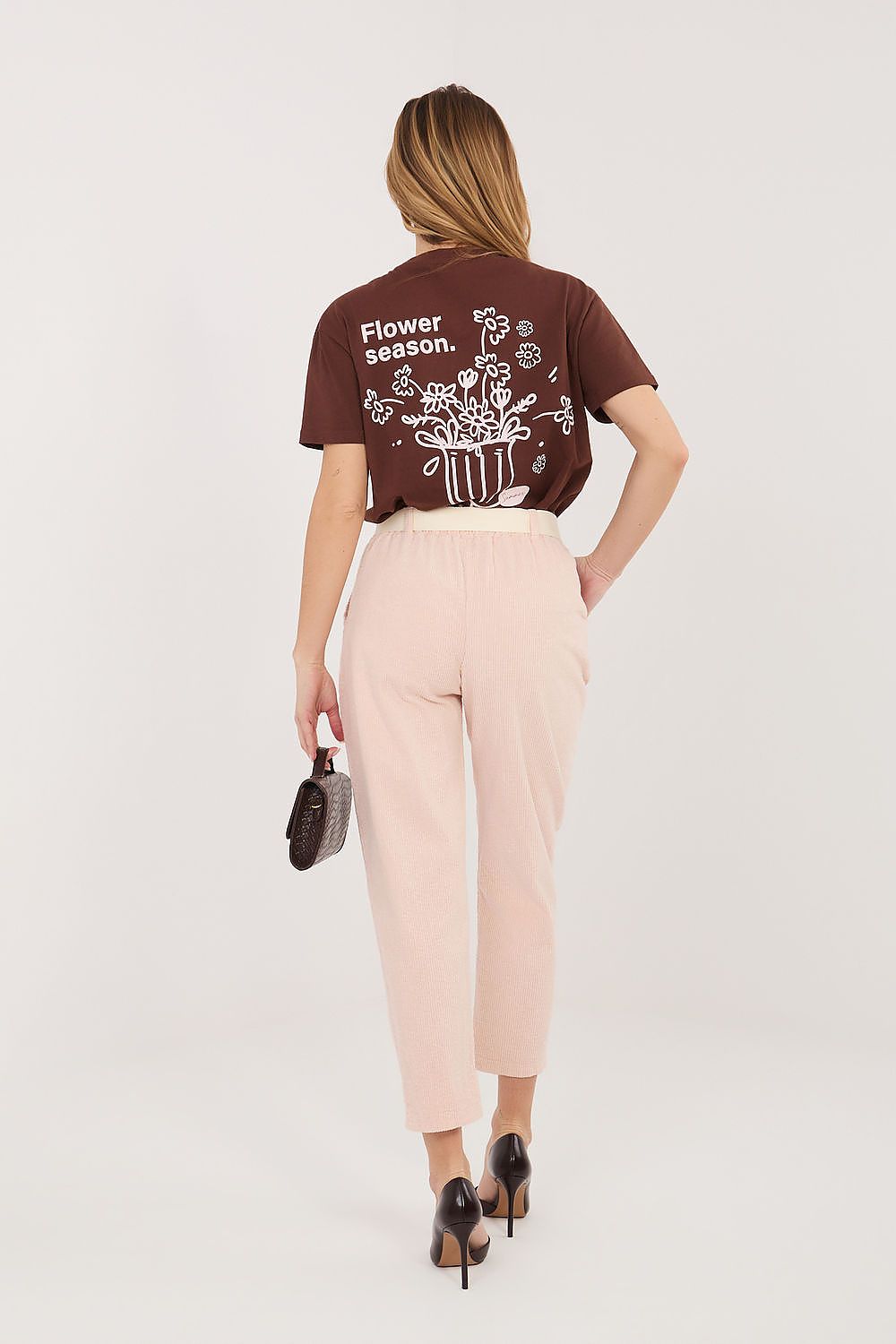  Kordėtinės kelnės model 226479 Italy Moda 
