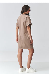  Dieninė suknelė model 226888 Makadamia 