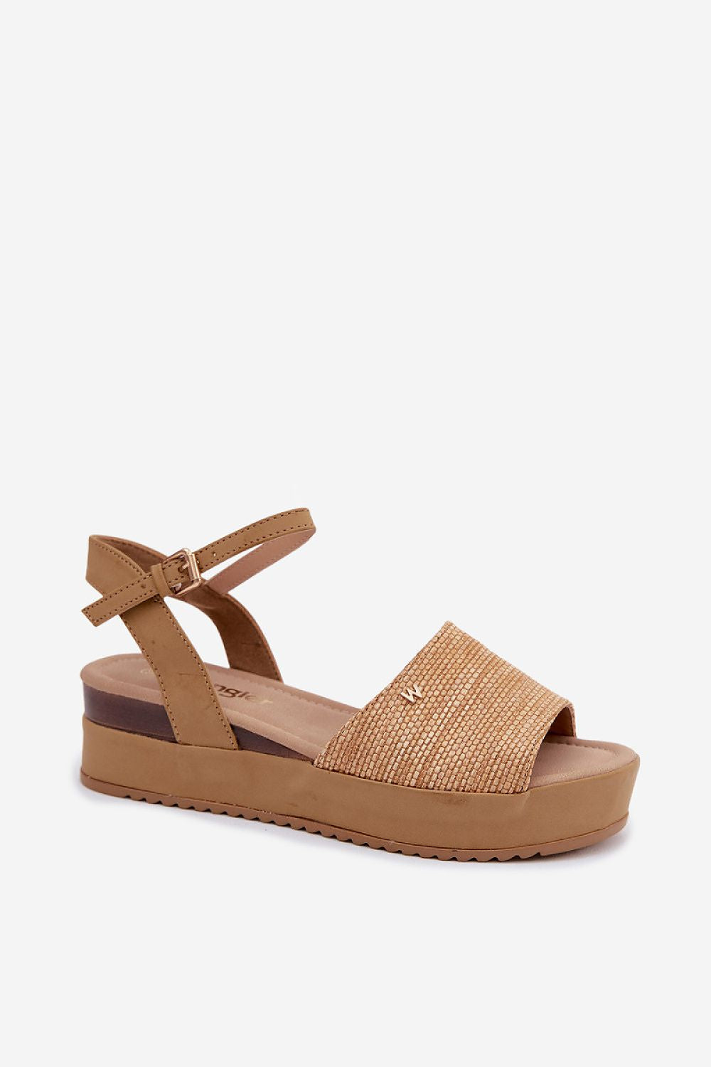 Women's platform sandals - sand