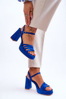  Sandalai su kulnu model 179123 Step in style 