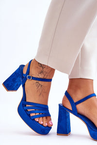  Sandalai su kulnu model 179123 Step in style 