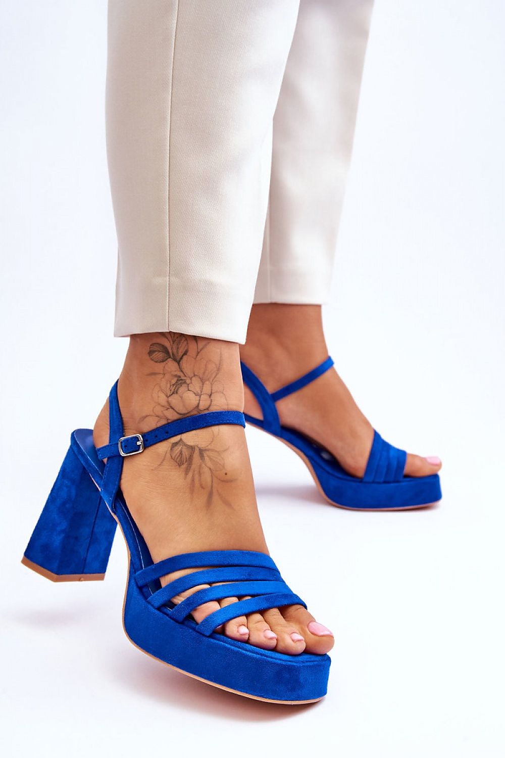  Sandalai su kulnu model 179123 Step in style 